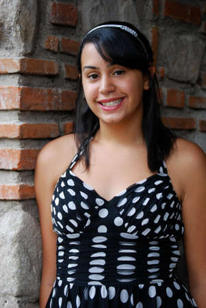 Smiling Hispanic teenagerの写真素材