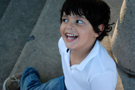 Adorable Hispanic boyの写真素材