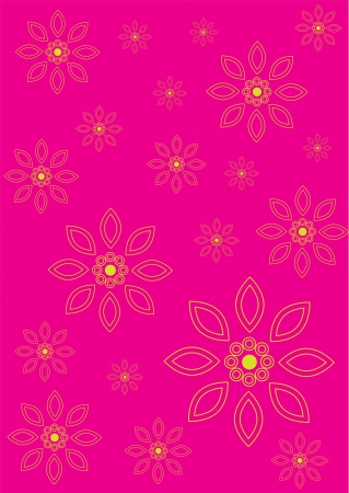 Abstract flowers background のイラスト素材