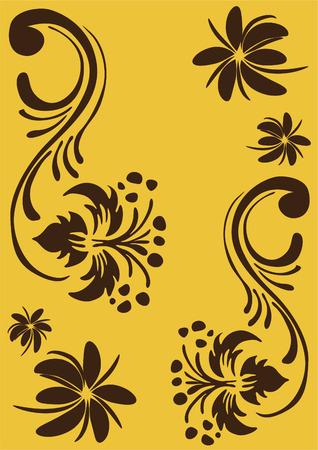 Flower vintage patternのイラスト素材