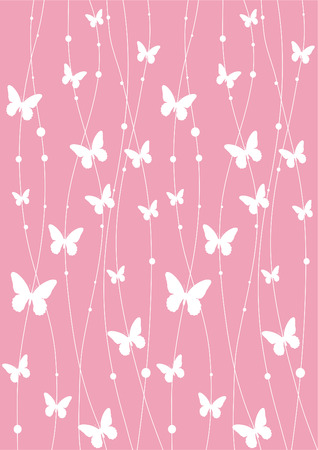 Seamless butterflies patternのイラスト素材