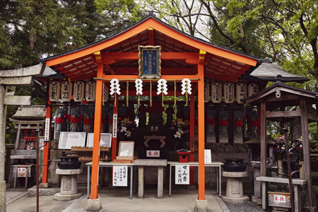 Various shrines along a mountainside hike at Fushimi Inari-Taisha Shrine in Kyoto, Japan
