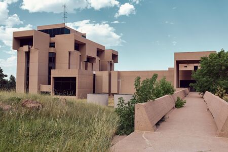 Boulder, Colorado - August 18th, 2019: Exterior of NCAR, National Center For Atmospheric Research designed by architect I.M. Peiのeditorial素材