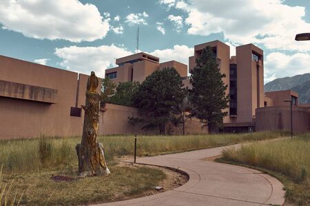 Boulder, Colorado - August 18th, 2019: Exterior of NCAR, National Center For Atmospheric Research designed by architect I.M. Peiのeditorial素材