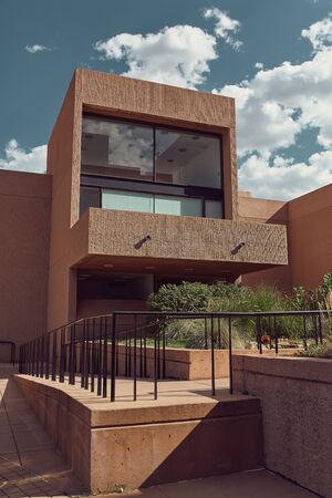 Boulder, Colorado - August 18th, 2019: Exterior of NCAR, National Center For Atmospheric Research designed by architect I.M. Peiのeditorial素材