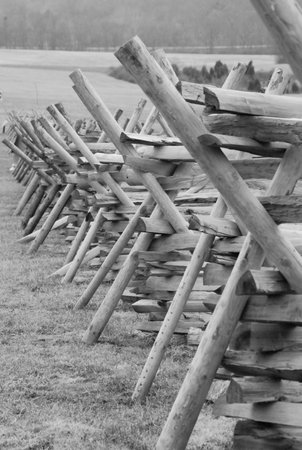 Gettysburg, PA wooden zig zag fence from the Civil War