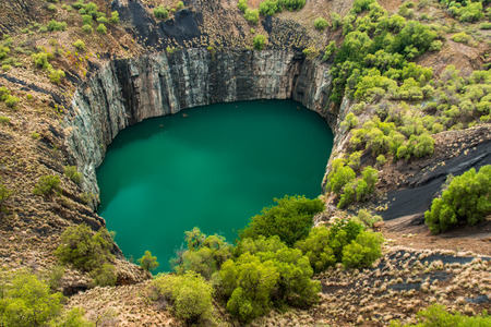 The Big Hole in Kimberley, a historical landmark and result of the mining industry