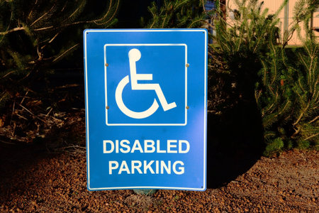 Disable Parking Sign At The Park
