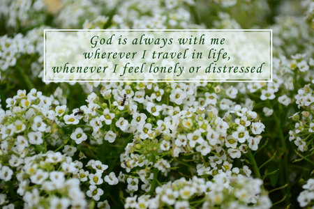 Image with motivational quote and blurred