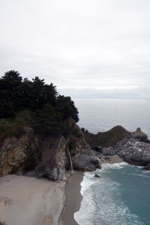 Pigeon Point Lighthouse, Big Sur, Californiaの写真素材