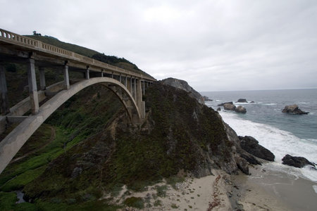 View of a bridge, Big Sur