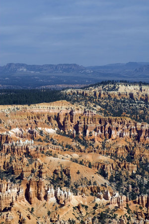 Aerial view of Bryce Canyon National Park, Utahの写真素材
