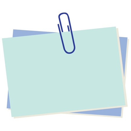 Business concept: Illustration of note paper