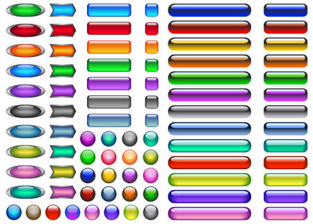 The set of web site button vectorの写真素材