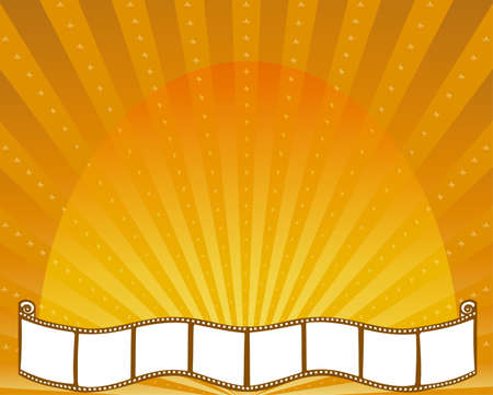 Design of poster for cinema premiere. EPS format availableのイラスト素材