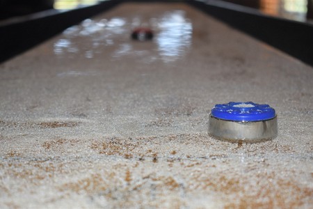 Shuffleboard Close Upの写真素材