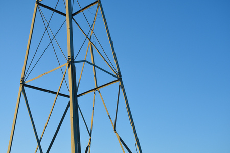 Metal stand from a windmillの写真素材