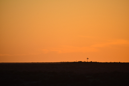 Orange Sunset Landsapeの写真素材