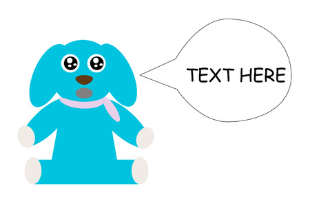 cute dogs cartoon character thinkingのイラスト素材