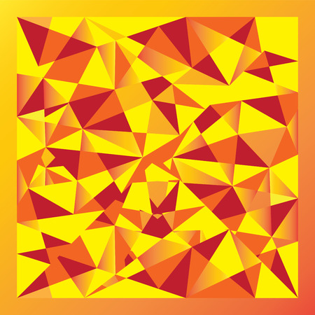 yellow gradient abstract polygon vector illustration image  background with various colors (yellow, red, orange, yellow-orange gradient)のイラスト素材