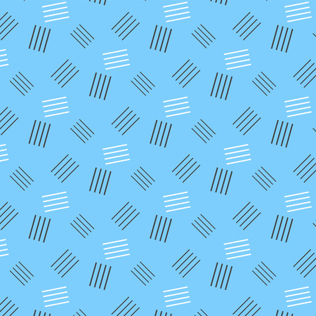 black and white line stack pattern on soft blue background vector illustration imageのイラスト素材
