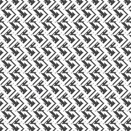 black and white arrow shape striped pattern background vector illustration imageのイラスト素材