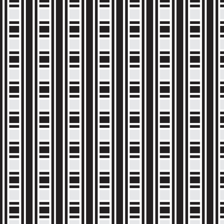 black and white thick and thin striped weave pattern background vector illustration imageのイラスト素材