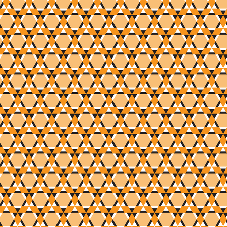Orange, white and silver triangle pattern suitable as backgroundのイラスト素材