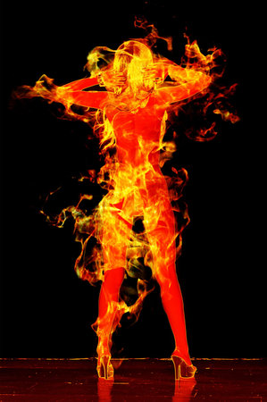 Fiery Girlの写真素材