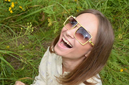 girl laughing