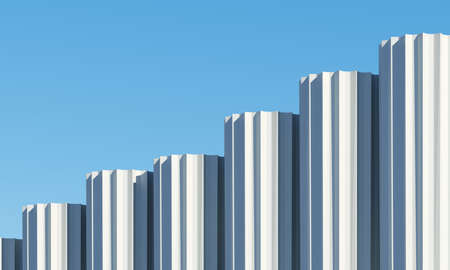 Yellow Cloud floating on the sky. Minimal Ideas concept. 3D Render.の写真素材