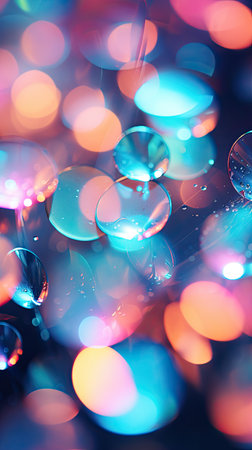 A winter / New Year's out of focused bokeh photo background perfect for your wallpaper, online marketing, holiday advertising, and so much more.の素材