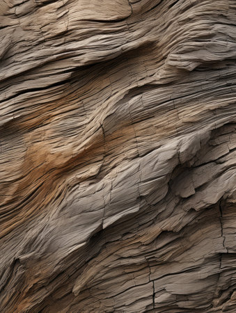 Close up of the texture of the old dry tree bark in the desertの素材