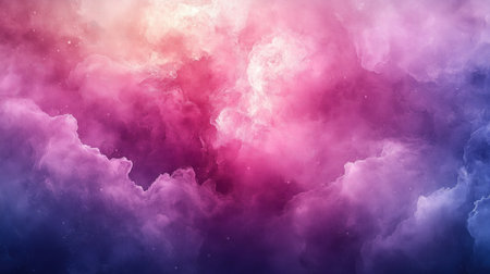 Fantasy sky with cloud and stars. Colorful abstract background.の素材
