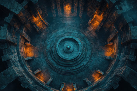 3d illustration of abstract geometric composition,digital artwork for creative graphic designの素材