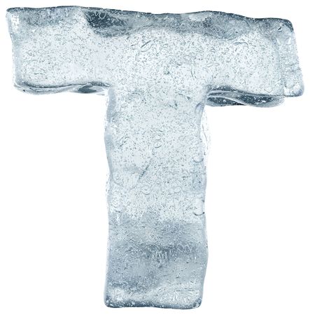 alphabet made out of iceの写真素材