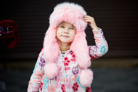 Outdoors, Cute Toddler Child Babyの写真素材