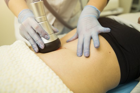 Beauty Spa, Human Hand, Liposuction Medical Laser Dietingの写真素材