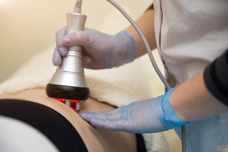 vacuum massage procedure in the medical beauty center