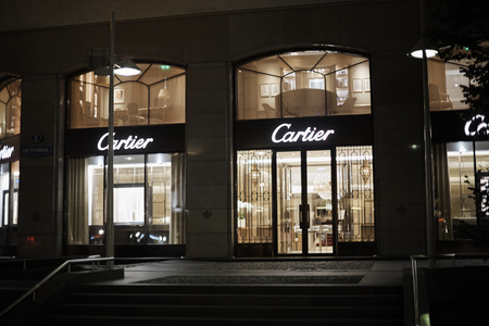 moscow - july 22, 2018: Cartier store in moscow. Cartier is a French luxury goods conglomerate company.のeditorial素材