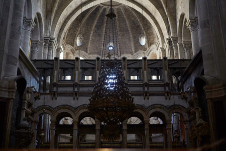 JERUSALEM, ISRAEL August 25 2018: The chapel of St. Helena or the chapel of the Holy cross in the...