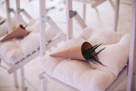 Decorative elements for guests at the weddingの写真素材