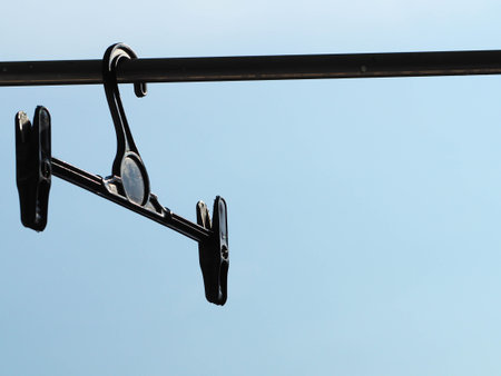 focus the one Hanger with sky background.
