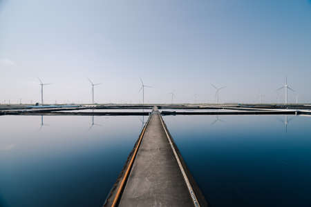 salt field backgroundの写真素材