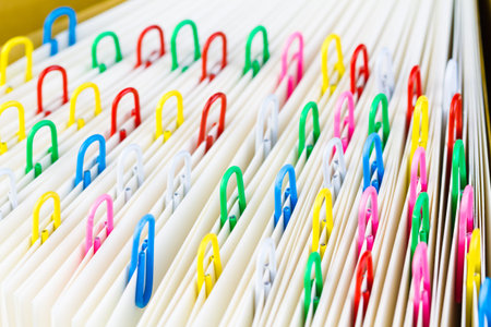 Closeup of clips