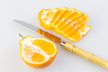 Close up of orangesの写真素材