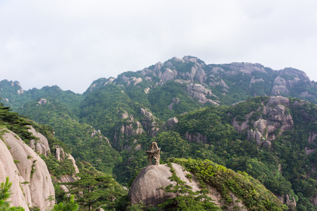 Scenery at the Huangshan mountainの写真素材
