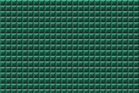 Horizontal texture and background of black volumetric equilateral triangle square. 3D render. Teal Backgroundの写真素材