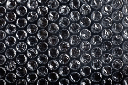 a background image showing air bubble wrap foilの写真素材