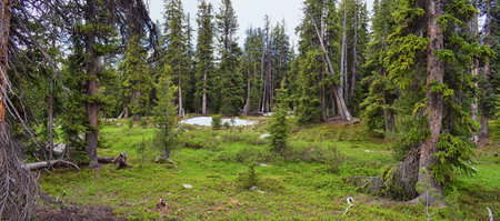 Wind River Range, Rocky Mountains, Wyoming, views from backpacking hiking trail to Titcomb Basin...
